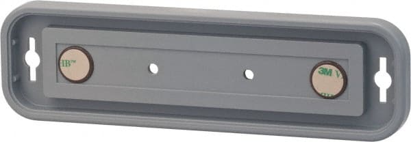 NMC - 8 Inch Wide x 2 Inch High Sign Compatibility, Plastic Round Sign Frame - Gray - Exact Tooling