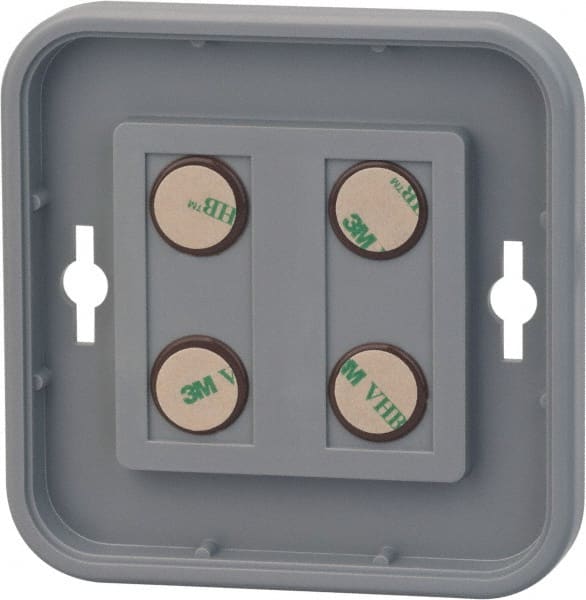 NMC - 8 Inch Wide x 8 Inch High Sign Compatibility, Plastic Round Sign Frame - Gray - Exact Tooling