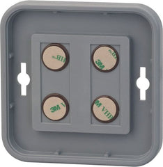 NMC - 8 Inch Wide x 8 Inch High Sign Compatibility, Plastic Round Sign Frame - Gray - Exact Tooling