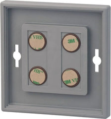 NMC - 8 Inch Wide x 8 Inch High Sign Compatibility, Plastic Square Sign Frame - Gray - Exact Tooling