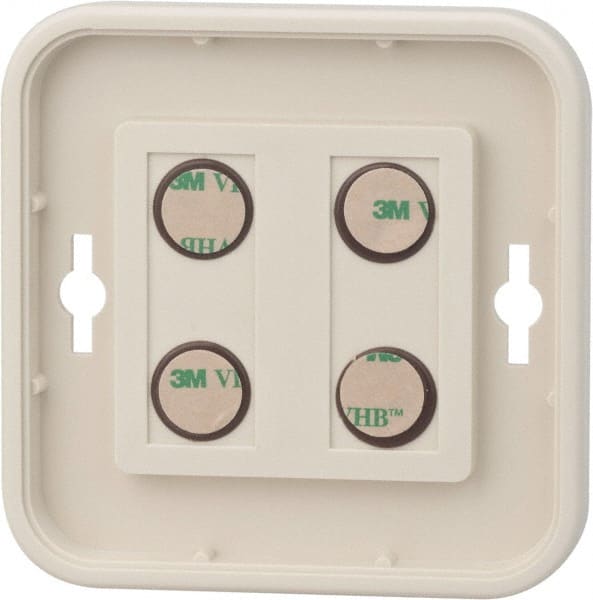 NMC - 8 Inch Wide x 8 Inch High Sign Compatibility, Plastic Round Sign Frame - Almond - Exact Tooling