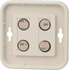 NMC - 4 Inch Wide x 4 Inch High Sign Compatibility, Plastic Round Sign Frame - Almond - Exact Tooling