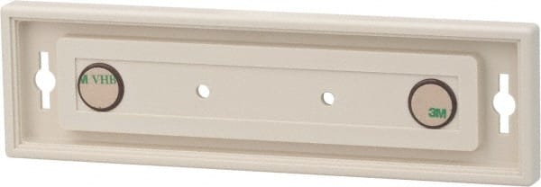 NMC - 8 Inch Wide x 2 Inch High Sign Compatibility, Plastic Square Sign Frame - Almond - Exact Tooling