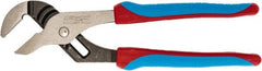 Channellock - 10" OAL, 2" Max Capacity, 2" Jaw Length, 7 Position Tongue & Groove Pliers - Serrated Straight Jaws, Straight Head, TPR Rubber Overmold Composite Handles - Exact Tooling
