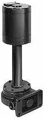 Graymills - 115 Volt, 1/4 hp, 1 Phase, 3,450 RPM, Cast Iron Flanged Outside Suction Machine Tool & Recirculating Pump - 3-3/4" Long x 2-1/2" Mounting Flange Width, NPT Thread, Cast Aluminum Impeller - Exact Tooling