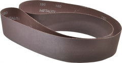 Norton - 2-1/2" Wide x 60" OAL, 180 Grit, Aluminum Oxide Abrasive Belt - Aluminum Oxide, Very Fine, Coated, X Weighted Cloth Backing, Series R228 - Exact Tooling