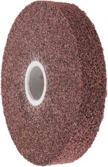 3M - 6" Diam, 1" Face Width, 1-1/4" Center Hole, Medium Grade, Aluminum Oxide Deburring Wheel - Convolute, Medium Density 5 Grade, 6,000 RPM - Exact Tooling