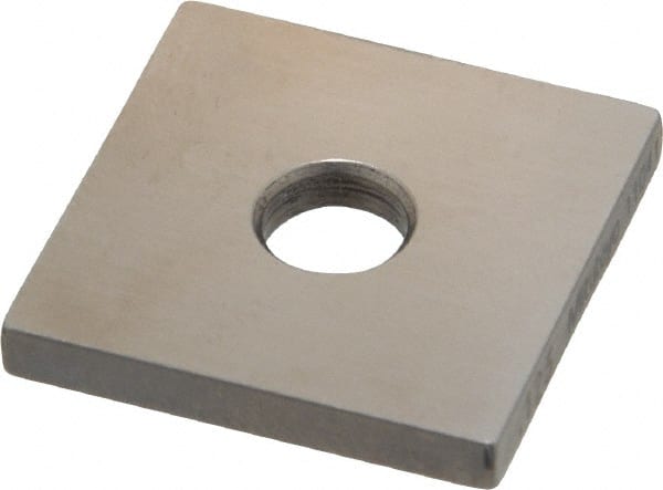 Mitutoyo - 0.123" Square Steel Gage Block - Accuracy Grade 0, Includes Certificate of Inspection - Exact Tooling
