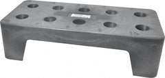 Made in USA - 10 Tool Capacity, Toolholder Size 30, Portable Plastic Tool Holder Rack and Tray - 16 Inch Long x 7 Inch Wide x 5 Inch High - Exact Tooling
