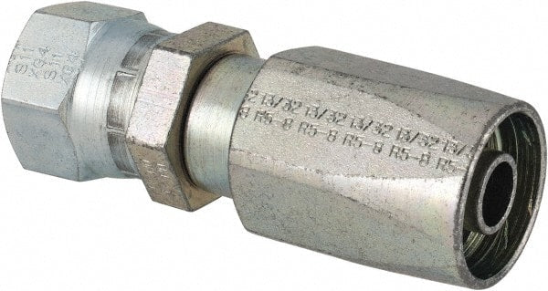 Parker - 3/4-16 Thread Hydraulic Hose Fitting - -8 Hose Size, 1/2" Hose Diam - Exact Tooling