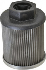 Parker - 25 LPM, 7 GPM, 2.52" Diam, Suction Strainer without Bypass - 3/4 Port NPT, 3.55" Long - Exact Tooling