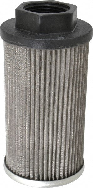 Parker - 50 LPM, 13 GPM, 2.52" Diam, Suction Strainer without Bypass - 1 Port NPT, 5-1/2" Long - Exact Tooling