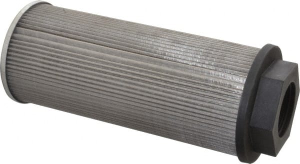 Parker - 130 LPM, 34 GPM, 3.39" Diam, Suction Strainer without Bypass - 1-1/2 Port NPT, 9.85" Long - Exact Tooling