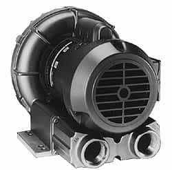 Gast - 5-1/2 HP Three Phase Regenerative Air Blower - 230/460V, 280 Max CFM, 110" Max Water Pressure, 90" Max Vacuum Water Pressure, 19.5/9 Full Load Amps - Exact Tooling