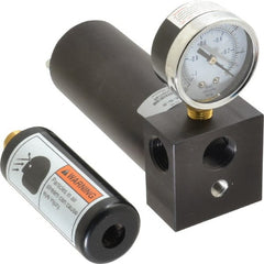 Gast - 17 CFM Open Flow Venturi Single Stage Vacuum Generator - 1/2 FPT Vacuum Port, 27 In/Hg Max Vacuum Pressure, 68 Max psi, 7 CFM Air Consumption & 10.22" Length x 3" Wide x 5.00" High - Exact Tooling