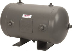 Made in USA - 9.8 Gallon, 200 Max psi Universal Horizontal Tank - 3/4" Inlet, 23" Tank Length x 12" Tank Diam - Exact Tooling