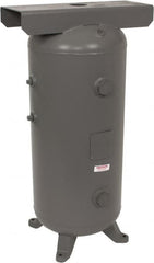 Made in USA - 30 Gallon, 200 Max psi Vertical Tank with Plate - 3/4" Inlet, 38" Tank Length x 16" Tank Diam - Exact Tooling