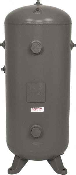 Made in USA - 30 Gallon, 200 Max psi Vertical Tank - 1-1/2" Inlet, 38" Tank Length x 16" Tank Diam - Exact Tooling