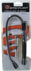 Streamlight - White LED Bulb, 140 Lumens, Mini Flashlight - Black Aluminum Body, 2 AA Alkaline Batteries Included - Exact Tooling