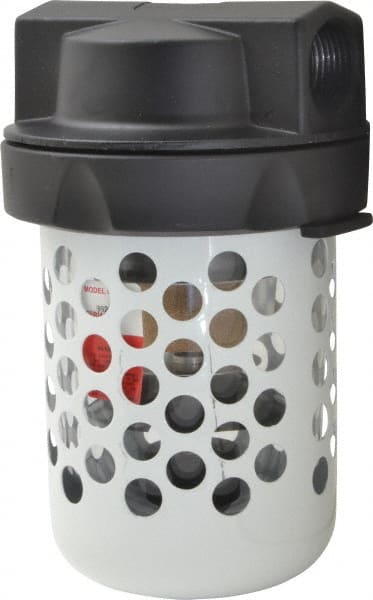 Coilhose Pneumatics - 1" Port, 9" High, FRL Filter with Polycarbonate Bowl & Automatic Drain - 150 Max psi, 120°F Max, 23 oz Bowl Capacity - Exact Tooling