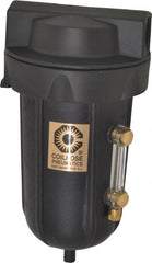 Coilhose Pneumatics - 1/2" Port, 7" High, FRL Filter with Aluminum Bowl & Automatic Drain - 250 Max psi, 250°F Max, 8 oz Bowl Capacity - Exact Tooling