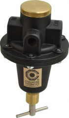 Coilhose Pneumatics - 1/2 NPT Port, 80 CFM, Cast Aluminum Tamper Proof Heavy-Duty T-Handle Regulator - 0 to 200 psi Range, 250 Max psi Supply Pressure, 1/4" Gauge Port Thread, 4" Wide x 7" High - Exact Tooling