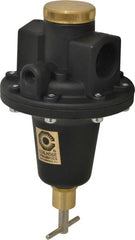 Coilhose Pneumatics - 1 NPT Port, 160 CFM, Cast Aluminum Tamper Proof Heavy-Duty T-Handle Regulator - 0 to 200 psi Range, 250 Max psi Supply Pressure, 1/4" Gauge Port Thread, 5" Wide x 8-1/2" High - Exact Tooling