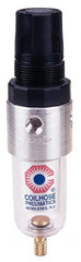 Coilhose Pneumatics - 1/8" NPT Port Miniature 1 Piece Filter/Regulator FRL Unit - Polycarbonate Bowl, 25 SCFM, 150 Max psi, 4" High, Manual Drain - Exact Tooling
