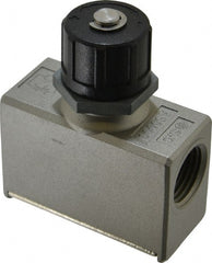 SMC PNEUMATICS - 1/2" Male NPT x 1/2" Female NPT Flow & Speed Control Valve - Inline Type - Exact Tooling