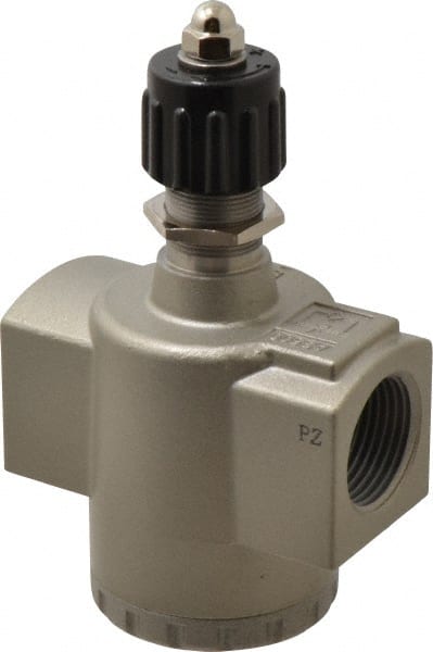 SMC PNEUMATICS - 3/4" Male NPT x 3/4" Female NPT Flow & Speed Control Valve - Inline Type - Exact Tooling