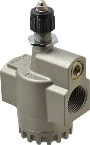 SMC PNEUMATICS - 1" Male NPT x 1" Female NPT Flow & Speed Control Valve - Inline Type - Exact Tooling