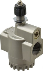 SMC PNEUMATICS - 1" Male NPT x 1" Female NPT Flow & Speed Control Valve - Inline Type - Exact Tooling