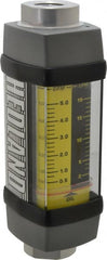 Hedland - 1/2" NPTF Port Oil & Petroleum-Based Liquid Flowmeter - 3000 Max psi, 0.5 to 5 GPM, Anodized Aluminum - Exact Tooling