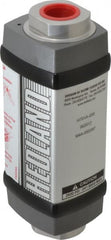 Hedland - 3/4" NPTF Port Oil & Petroleum-Based Liquid Flowmeter - 3000 Max psi, 3 to 30 GPM, Anodized Aluminum - Exact Tooling