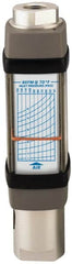 Hedland - 1/4" NPTF Port Compressed Air & Gas Flowmeter - 600 Max psi, 20 SCFM, Anodized Aluminum - Exact Tooling