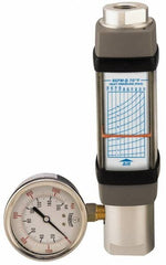 Hedland - 3/4" NPTF Port Compressed Air & Gas Flowmeter - 600 Max psi, 400 SCFM, Anodized Aluminum - Exact Tooling