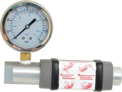 Hedland - 1/4" NPTF Port Compressed Air & Gas Flowmeter - 600 Max psi, 10 SCFM, Anodized Aluminum - Exact Tooling