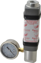 Hedland - 1/2" NPTF Port Compressed Air & Gas Flowmeter - 600 Max psi, 30 SCFM, Anodized Aluminum - Exact Tooling