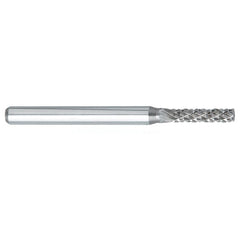 ‎SM-43 -3mm × 16mm LOC × 3mm Shank × 38mm OAL 7 Degree Included Angle Carbide Medium Tough Cut Burr - Exact Tooling