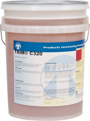 Master Fluid Solutions - Trim C320, 5 Gal Pail Cutting & Grinding Fluid - Synthetic, For Drilling, Form-Grinding, Reaming, Tapping - Exact Tooling