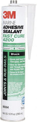 3M - 12.8 oz Cartridge White Polyurethane Marine Adhesive Sealant - 190°F Max Operating Temp, 48 hr Tack Free Dry Time - Exact Tooling