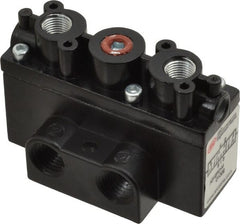 ARO/Ingersoll-Rand - 1/4" Inlet x 1/4" Outlet, Pilot Actuator, Pilot Return, 3 Position, Body Ported Solenoid Air Valve - 54 CFM, 1.5 CV, 4 Way, 150 psi, 2-15/16" Long x 1-15/16" Wide x 1-13/16" High, 0 to 180°F - Exact Tooling