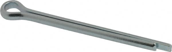 Value Collection - 1/4" Diam x 3" Long Extended Prong Cotter Pin - Grade 2, Zinc-Plated, Steel - Exact Tooling