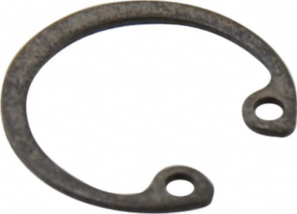 Value Collection - 5/16" Nominal, 0.015" Thick, Phosphate Finish, Spring Steel Snap Internal Retaining Ring - 0.02" Groove Width, 0.009" Groove Depth, 0.33" Groove Diam - Exact Tooling