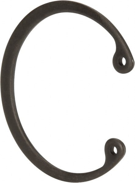 Value Collection - 1-5/8" Nominal, 0.062" Thick, Phosphate Finish, Spring Steel Snap Internal Retaining Ring - 0.068" Groove Width, 0.05" Groove Depth, 1.725" Groove Diam - Exact Tooling