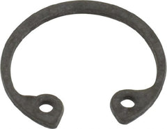 Value Collection - 9/16" Nominal, 0.035" Thick, Phosphate Finish, Spring Steel Snap Internal Retaining Ring - 0.039" Groove Width, 0.017" Groove Depth, 0.596" Groove Diam - Exact Tooling