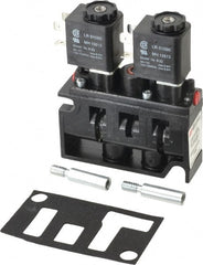 ARO/Ingersoll-Rand - 1/4", 2-Position Alpha Stacking Solenoid Valve - 120 VAC, 1.9 CV Rate, 3-7/8" High x 3-15/32" Long - Exact Tooling