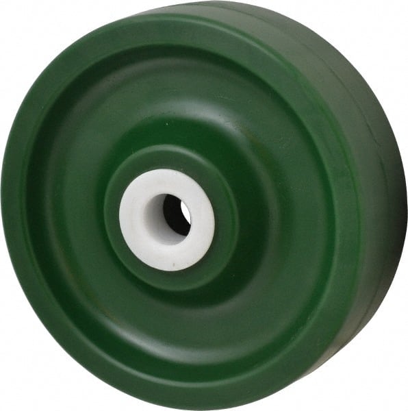 Albion - 6 Inch Diameter x 2 Inch Wide, Polyurethane Caster Wheel - 1,000 Lb. Capacity, 2-3/16 Inch Hub Length, 3/4 Inch Axle Diameter, Delrin Bearing - Exact Tooling