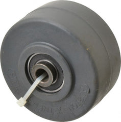 Albion - 4 Inch Diameter x 2 Inch Wide, Polyurethane Caster Wheel - 1,400 Lb. Capacity, 2-7/16 Inch Hub Length, 1/2 Inch Axle Diameter, Precision Ball Bearing - Exact Tooling