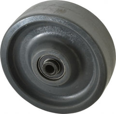 Albion - 6 Inch Diameter x 2 Inch Wide, Polyurethane Caster Wheel - 1,400 Lb. Capacity, 2-7/16 Inch Hub Length, 1/2 Inch Axle Diameter, Precision Ball Bearing - Exact Tooling